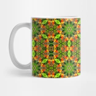 Canna flower pattern resembling the beak of a bird Mug